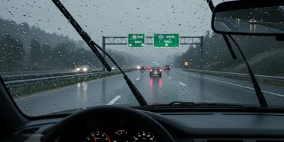 dirigir na chuva